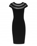 Reiss Karri Black Sheer-Panel Bodycon Dress 29825220,Reiss SHEER-PANEL BODYCON DRESSES