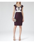 Reiss Lianora Berry/deep Amethyst Embellished Dress 29619165 | jacquesvertdressuk.com