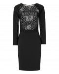 Reiss Libby Black/nude Lace-Front Dress 29910720,Reiss LACE-FRONT DRESSES