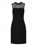 Reiss Madeline Black Mesh-Panel Dress 29912220,Reiss MESH-PANEL DRESSES