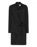 Reiss Perdy Black Wrap Dress 29607120,Reiss WRAP DRESSES