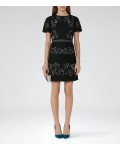 Reiss Tinley Black/nude Lace Dress 29909120 | jacquesvertdressuk.com